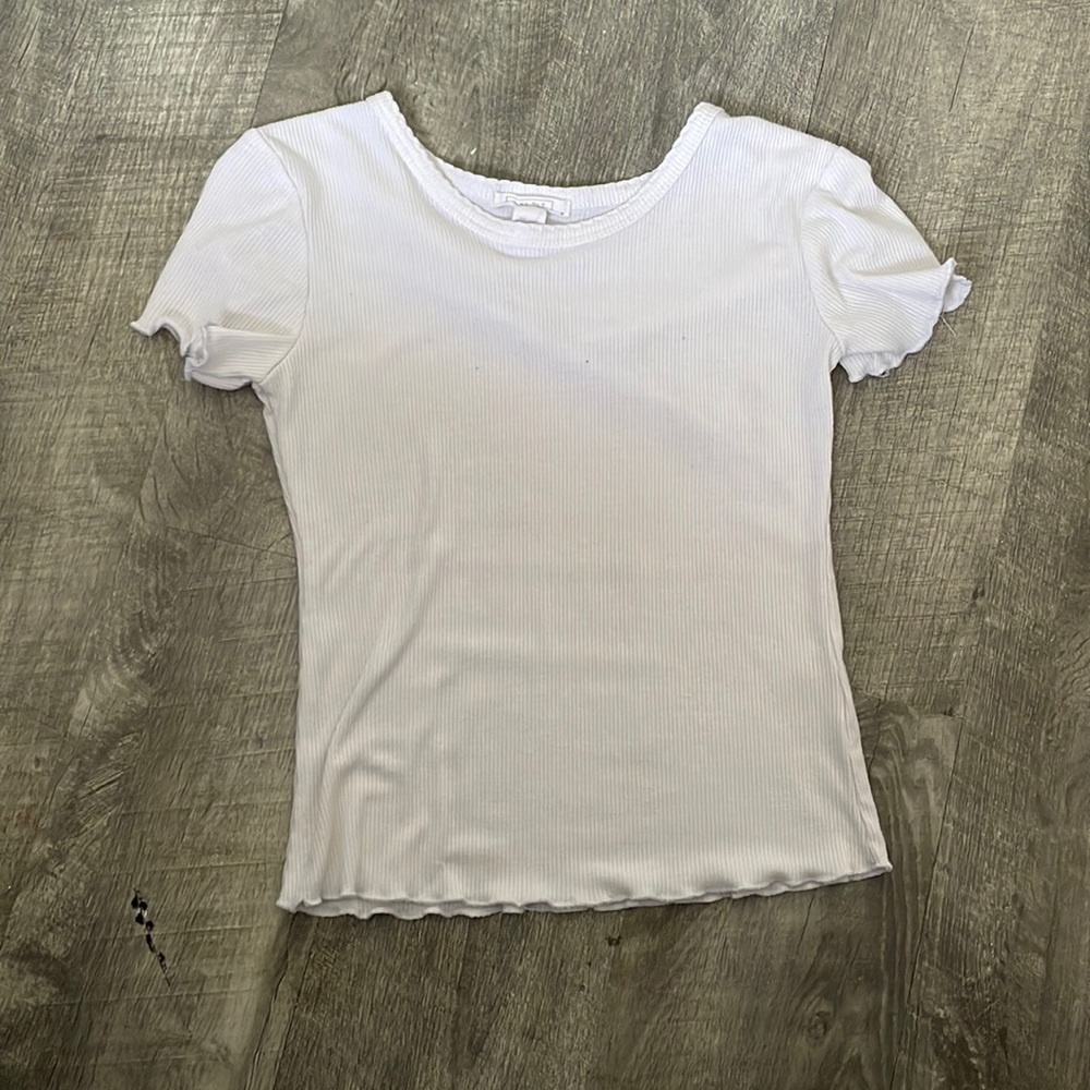 White crop top